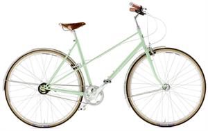 Pashley Aurora 8 Alfine Grøn <BR>- Klassisk dame citybike cykel TILBUD